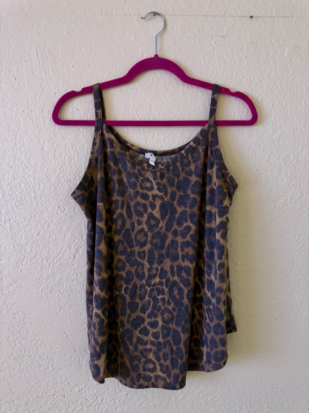 Bom Bomb Brand Leopard Print Sleeveless Tank Top in Brown